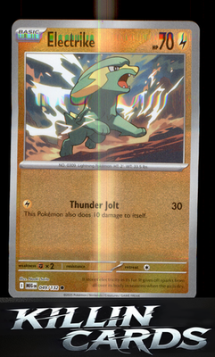 Reverse Holofoil Electrike 049/132 Pokemon Common ME01: Mega Evolution Card NM