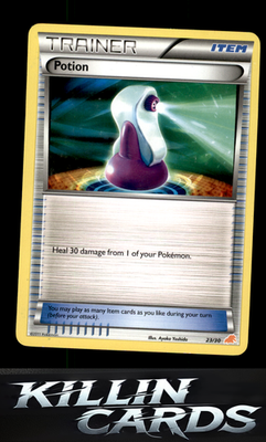 Potion (#23) 23/30 Pokemon Common BW Trainer Kit: Excadrill & Zoroark Card LP