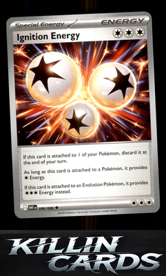 Ignition Energy 086/086 Pokemon Uncommon SV: White Flare Card NM