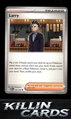 Larry 165/182 Pokemon Common SV04: Paradox Rift Card NM
