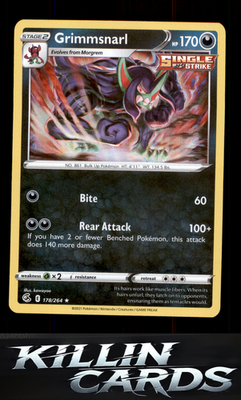 Grimmsnarl 178/264 Pokemon Holo Rare SWSH08: Fusion Strike Card NM