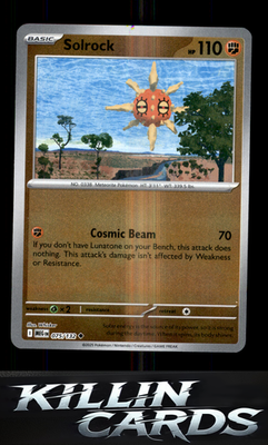Reverse Holofoil Solrock 075/132 Pokemon Uncommon ME01: Mega Evolution Card NM