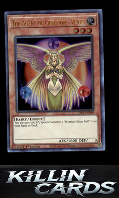 1st Edition The Agent of Creation - Venus GFP2-EN049 YuGiOh Ultra Rare Ghosts Fr