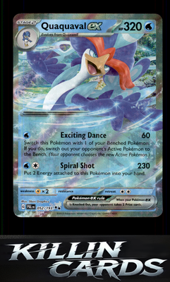 Quaquaval ex - 052/193 052/193 Pokemon Double Rare SV02: Paldea Evolved Card NM