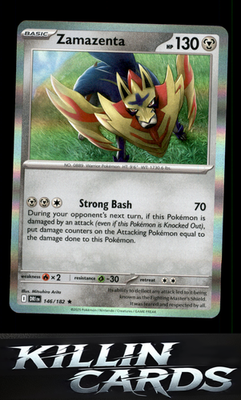Zamazenta - 146/182 146/182 Pokemon Rare SV10: Destined Rivals Card NM