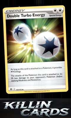 Double Turbo Energy 151/172 Pokemon Uncommon SWSH09: Brilliant Stars Card NM