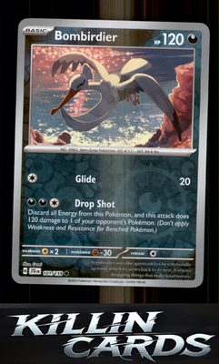 Reverse Holofoil Bombirdier 101/159 Pokemon Common SV09: Journey Together Card N