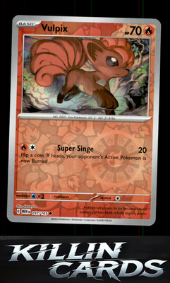 Reverse Holofoil Vulpix 037/165 Pokemon Common SV: Scarlet & Violet 151 Card NM