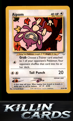 Aipom 41/64 Pokemon Common Neo Revelation Card LP