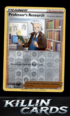 Reverse Holofoil Professor's Research 147/172 Pokemon Holo Rare SWSH09: Brillian