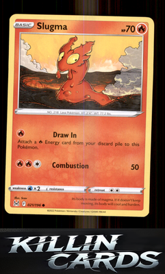 Slugma 021/196 Pokemon Common SWSH11: Lost Origin Card NM