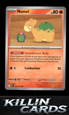 Numel - 027/217 027/217 Pokemon Common ME: Ascended Heroes Card NM