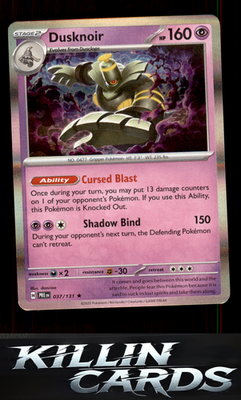 Dusknoir 037/131 Pokemon Rare SV: Prismatic Evolutions Card NM