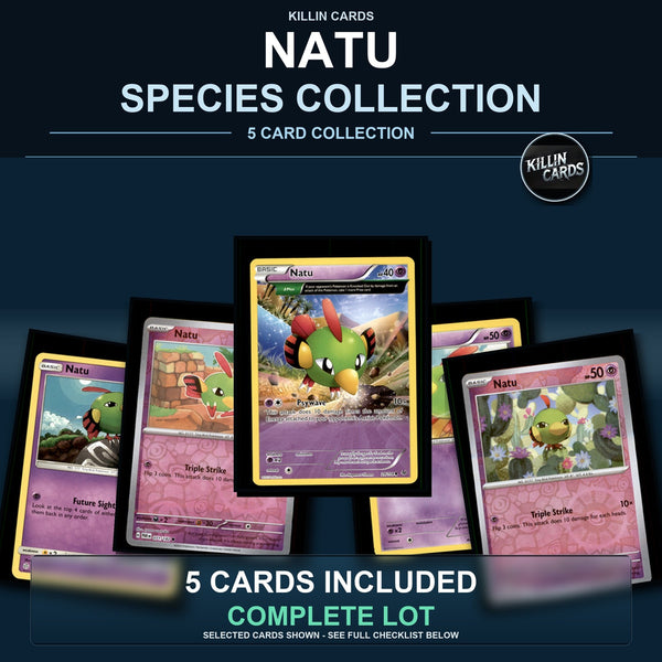 Pokemon TCG Natu Species Collection 5 Different Cards