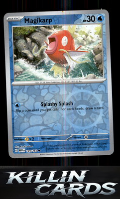 Reverse Holofoil Magikarp 129/165 Pokemon Common SV: Scarlet & Violet 151 Card N