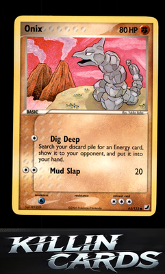 Onix 65/115 Pokemon Common Unseen Forces Card LP