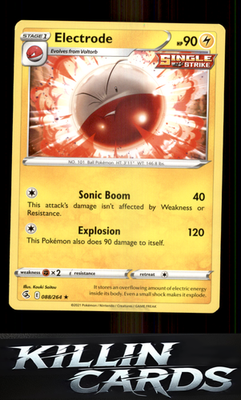 Electrode 088/264 Pokemon Rare SWSH08: Fusion Strike Card NM