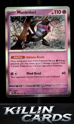 Munkidori 044/131 Pokemon Rare SV: Prismatic Evolutions Card NM