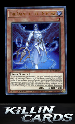 1st Edition The Agent of Life - Neptune GFP2-EN008 YuGiOh Ultra Rare Ghosts From