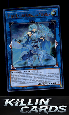 1st Edition Mekk-Knight Crusadia Avramax RA01-EN044 YuGiOh Super Rare 25th Anniv