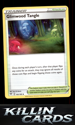 Glimwood Tangle 162/189 Pokemon Uncommon SWSH03: Darkness Ablaze Card NM