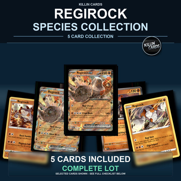 Pokemon TCG Regirock Species Collection 5 Different Cards