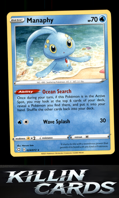 Manaphy 024/072 Pokemon Rare Shining Fates Card NM