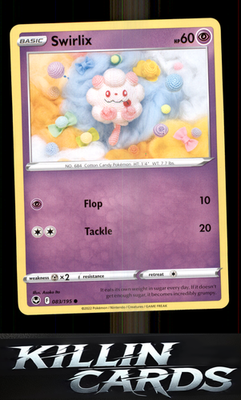 Swirlix 083/195 Pokemon Common SWSH12: Silver Tempest Card NM