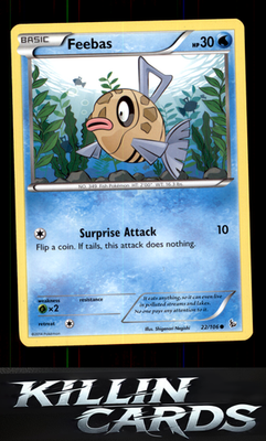 Feebas 22/106 Pokemon Common XY - Flashfire Card NM
