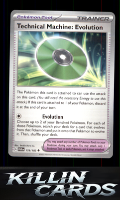 Technical Machine: Evolution 178/182 Pokemon Uncommon SV04: Paradox Rift Card NM