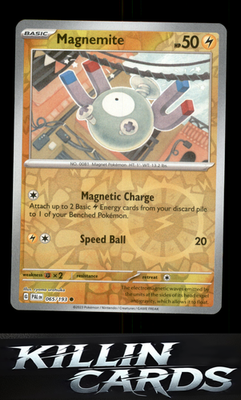 Reverse Holofoil Magnemite 065/193 Pokemon Common SV02: Paldea Evolved Card NM