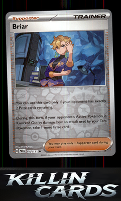 Reverse Holofoil Briar 100/131 Pokemon Uncommon SV: Prismatic Evolutions Card NM