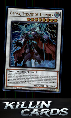 1st Edition Groza, Tyrant of Thunder MP23-EN055 YuGiOh Ultra Rare 25th Anniversa
