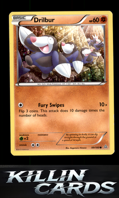 Drilbur 89/160 Pokemon Common XY - Primal Clash Card LP