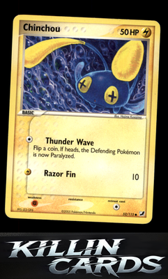 Chinchou 52/115 Pokemon Common Unseen Forces Card LP