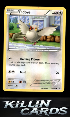 Pidove 78/108 Pokemon Common XY - Roaring Skies Card NM