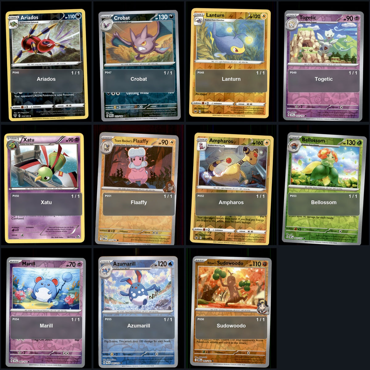 Pokemon TCG Generation 2 Pokemon Pokedex Set 99 Cards Collection