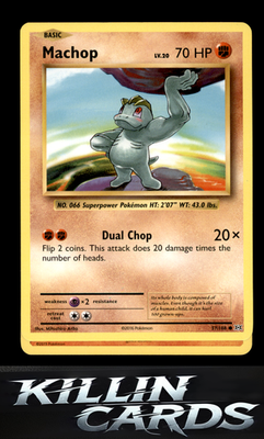 Machop 57/108 Pokemon Common XY - Evolutions Card LP
