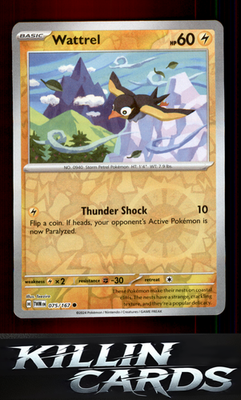 Reverse Holofoil Wattrel - 075/167 075/167 Pokemon Common SV06: Twilight Masquer