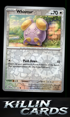 Reverse Holofoil Whismur 148/182 Pokemon Common SV04: Paradox Rift Card NM