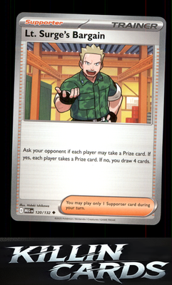 Lt. Surge's Bargain - 120/132 120/132 Pokemon Uncommon ME01: Mega Evolution Card