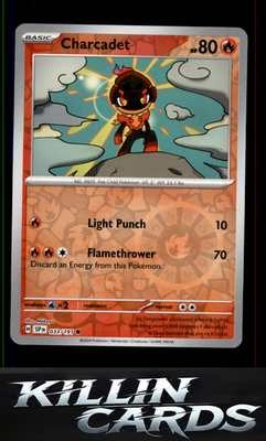 Reverse Holofoil Charcadet - 033/191 033/191 Pokemon Common SV08: Surging Sparks