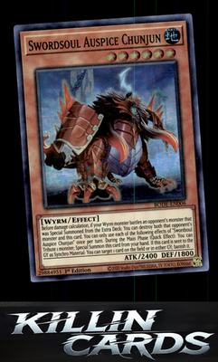 1st Edition Swordsoul Auspice Chunjun BODE-EN006 YuGiOh Super Rare Burst of Dest