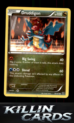 Druddigon 70/101 Pokemon Common Plasma Blast Card MP