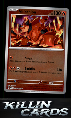 Reverse Holofoil Volcanion 025/132 Pokemon Uncommon ME01: Mega Evolution Card NM