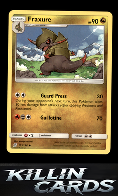 Fraxure 155/236 Pokemon Uncommon SM - Unified Minds Card NM