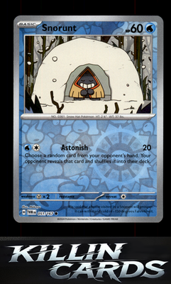 Reverse Holofoil Snorunt 051/167 Pokemon Common SV06: Twilight Masquerade Card N