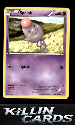 Spoink 49/146 Pokemon Common XY Base Set Card LP