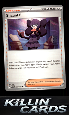 Shauntal 174/182 Pokemon Uncommon SV04: Paradox Rift Card NM