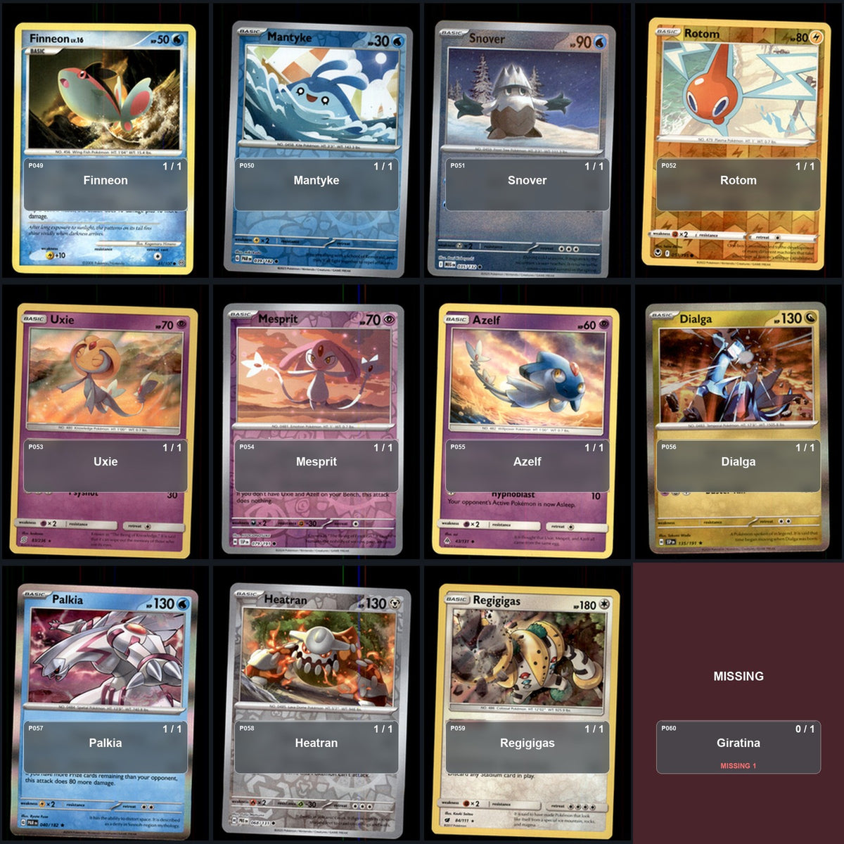 Pokemon TCG Generation 4 Pokemon Pokedex Set 105 Cards Collection